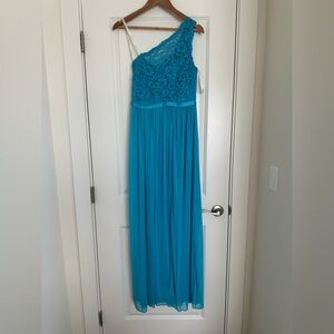 David’s bridal one shoulder bridesmaid dress